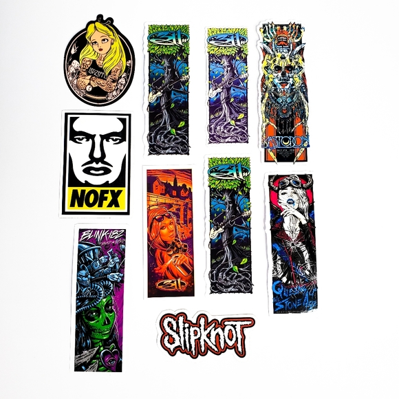 90s/2000s/Y2K Alt/Rock Pop Punk Music Bands (10) Sticker Lot Slipknot 311 Blink - Picture 12 of 14